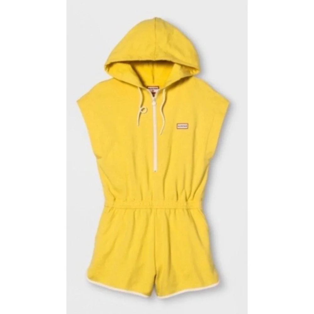 HUNTER LIMITED EDITION LADIES YELLOW HOODIE ROMPER, SIZE‎ XS New With Tags